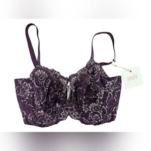 Panache Andorra NWT Full Cup Purple Gold Size 34G